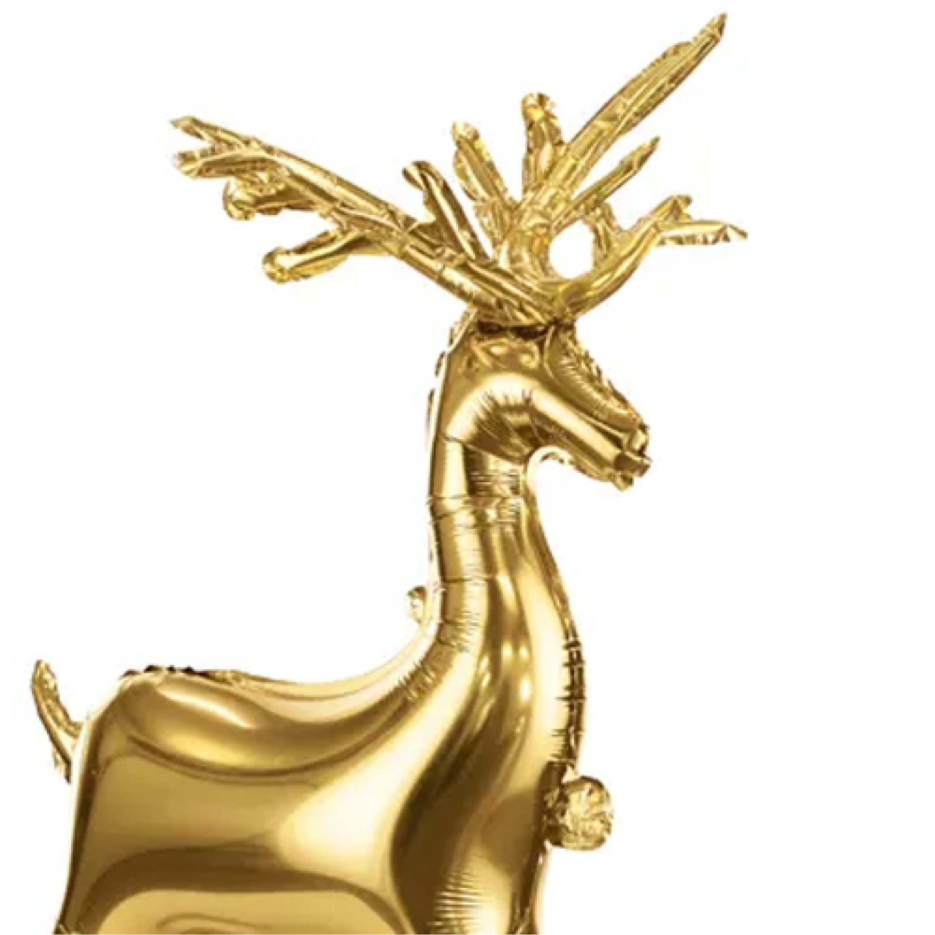 Balão Rena Dourada Foil