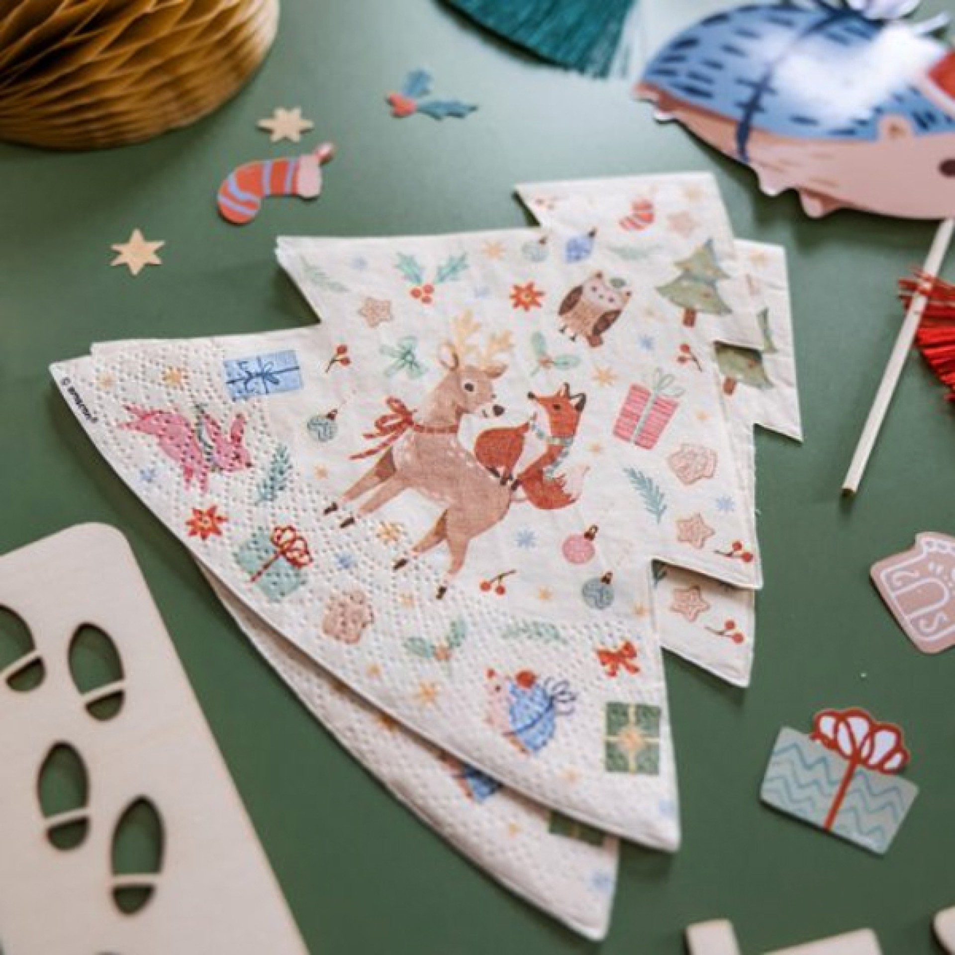 Guardanapos Winter Woodland Natal 16 Unid