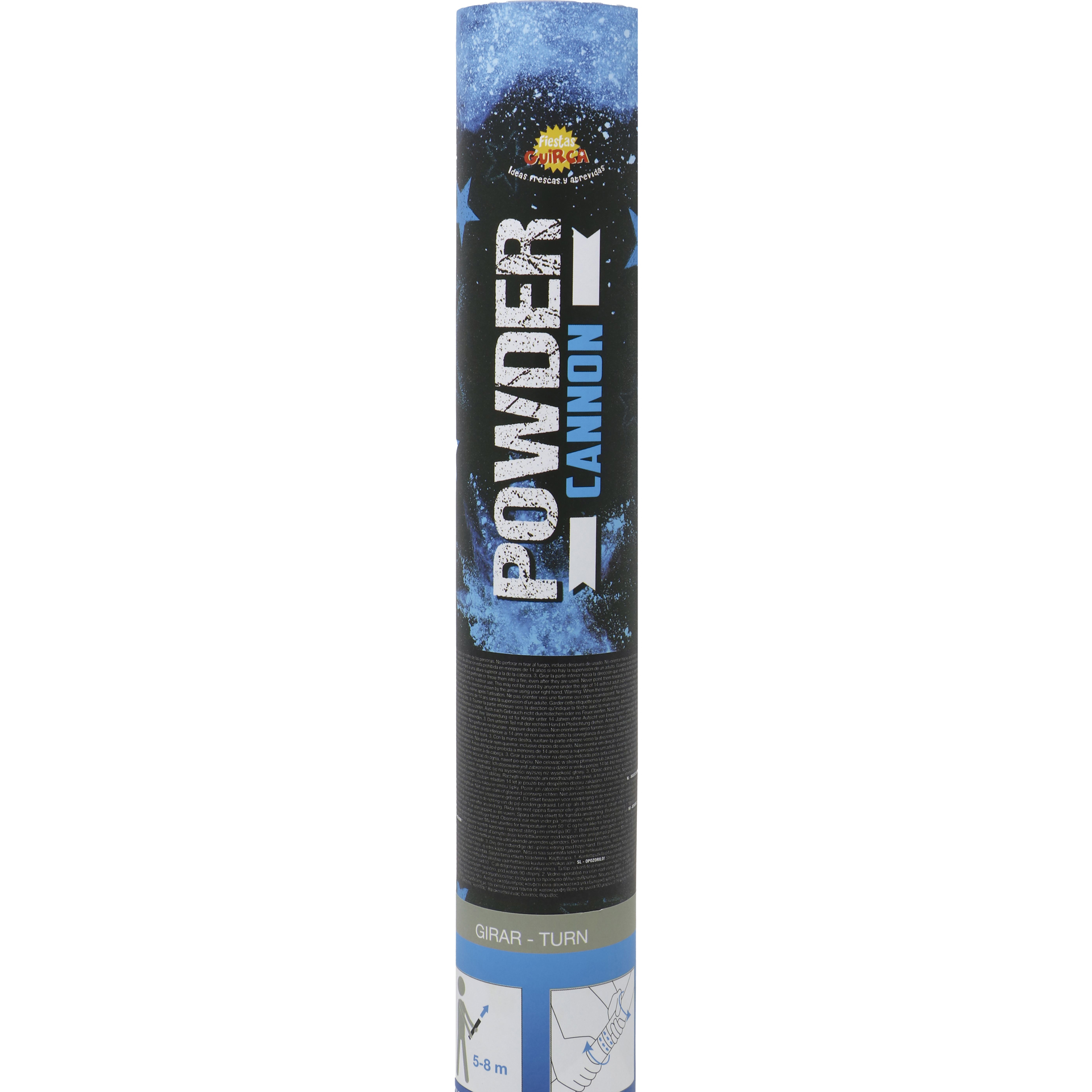 Canhão Pó Holi Azul 20 a 30g