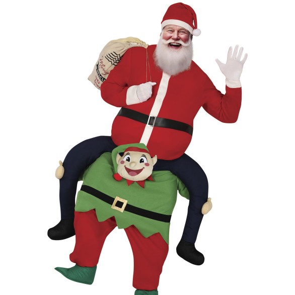 Fato Pai Natal s Costas Duende Iluso