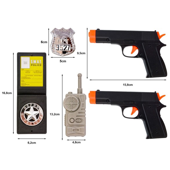 Kit de Policia Super Agente 5pc