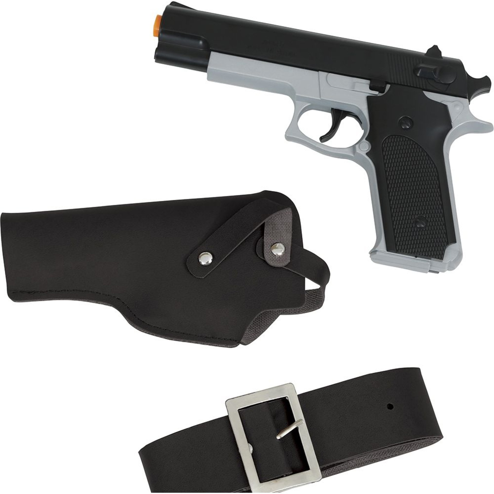 Pistola com Coldre e Cinto Polícia