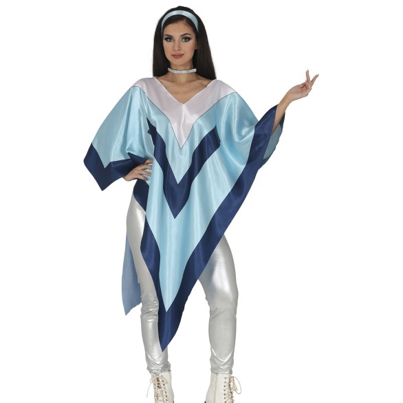 Poncho Disco Blue
