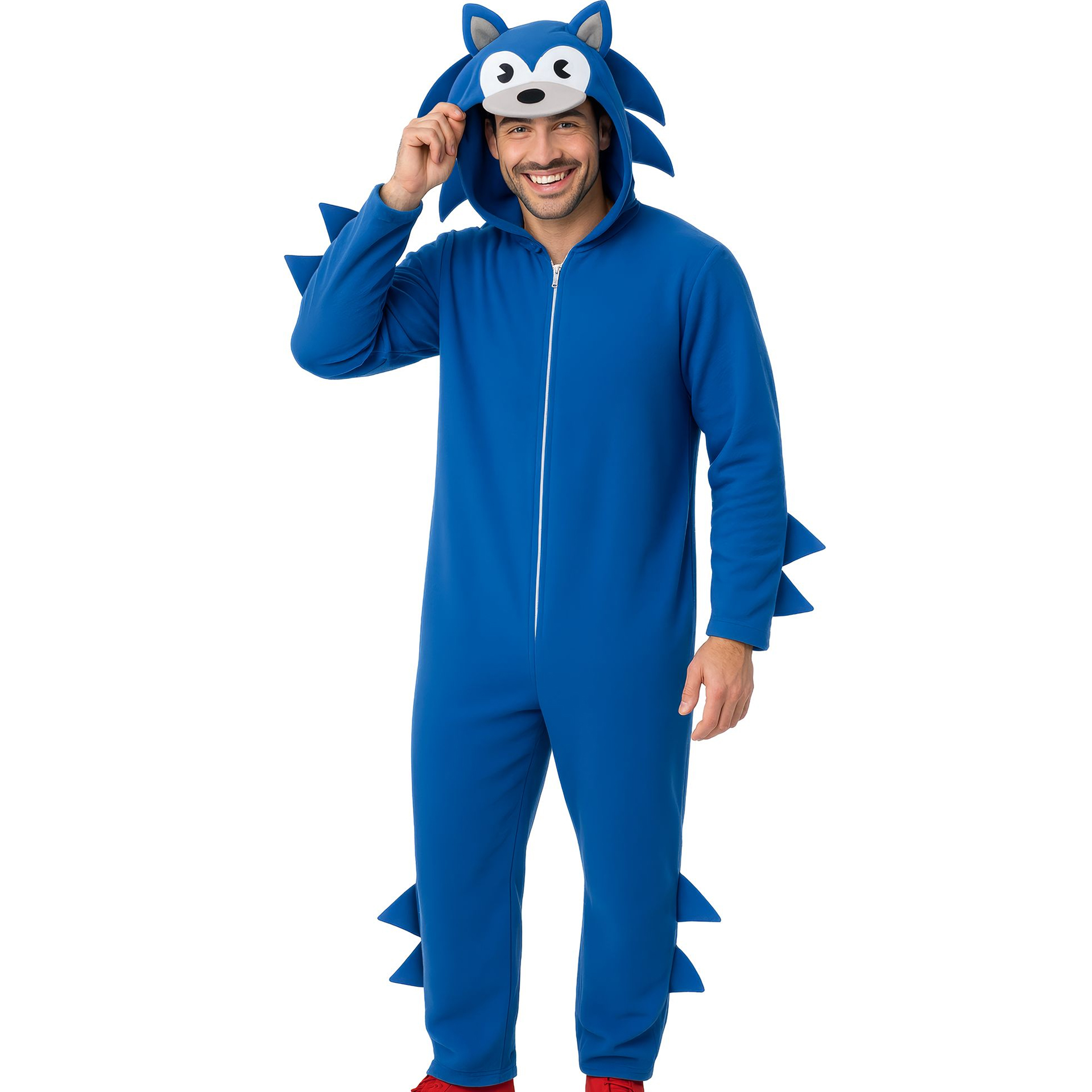 Fato Ouriço Azul Homem