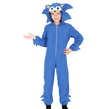 Fato Ouriço Azul Infantil Fato Ouriço Azul Infantil