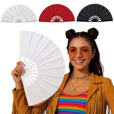 Leque Tecido 3 Cores Leque Tecido 3 Cores