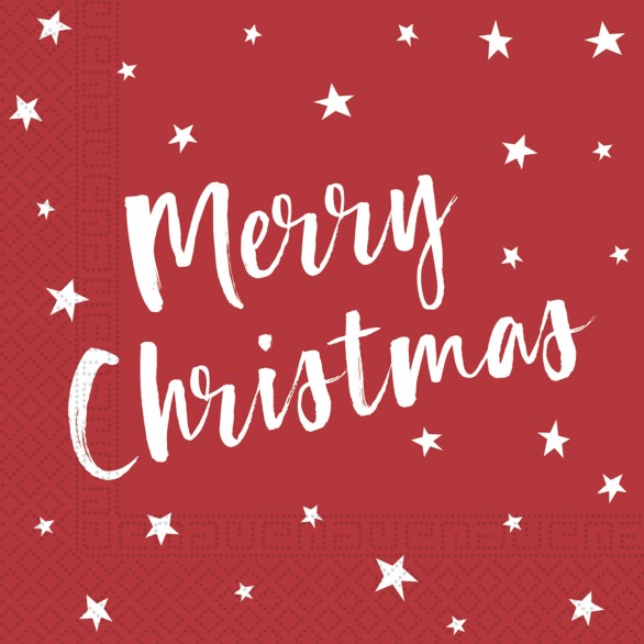 Guardanapos Vermelhos Merry Christmas