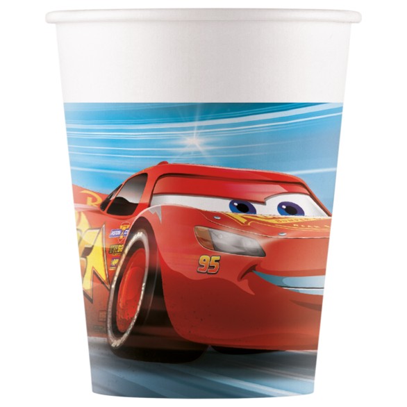 Copos Cars Faisca MCQueen 8 Unid