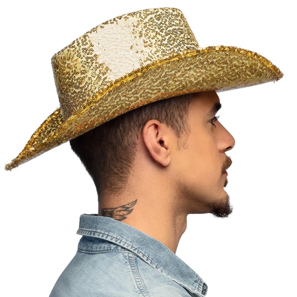 Chapéu Rodeo Dourado Glamour