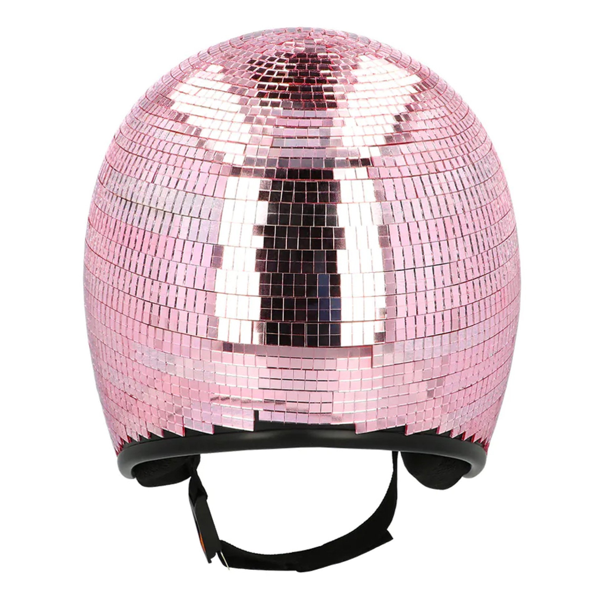 Capacete Disco Bola de Espelhos Rosa