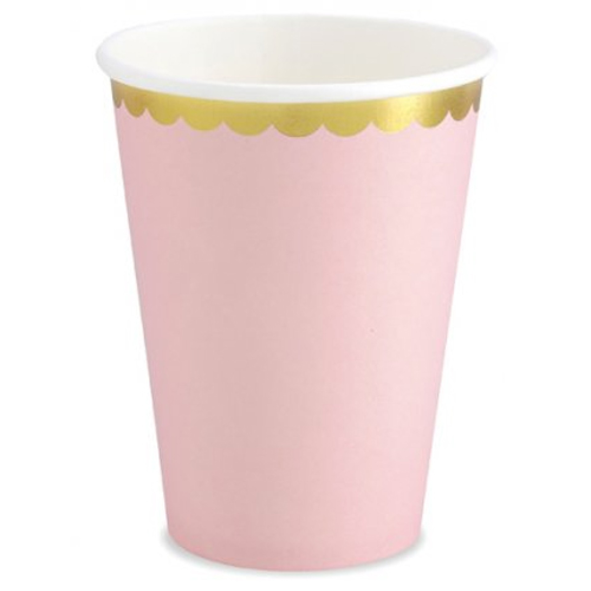 Copos Rosa Ouro 6 Unid