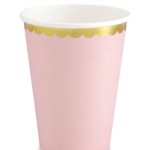 Copos Rosa Ouro 6 Unid