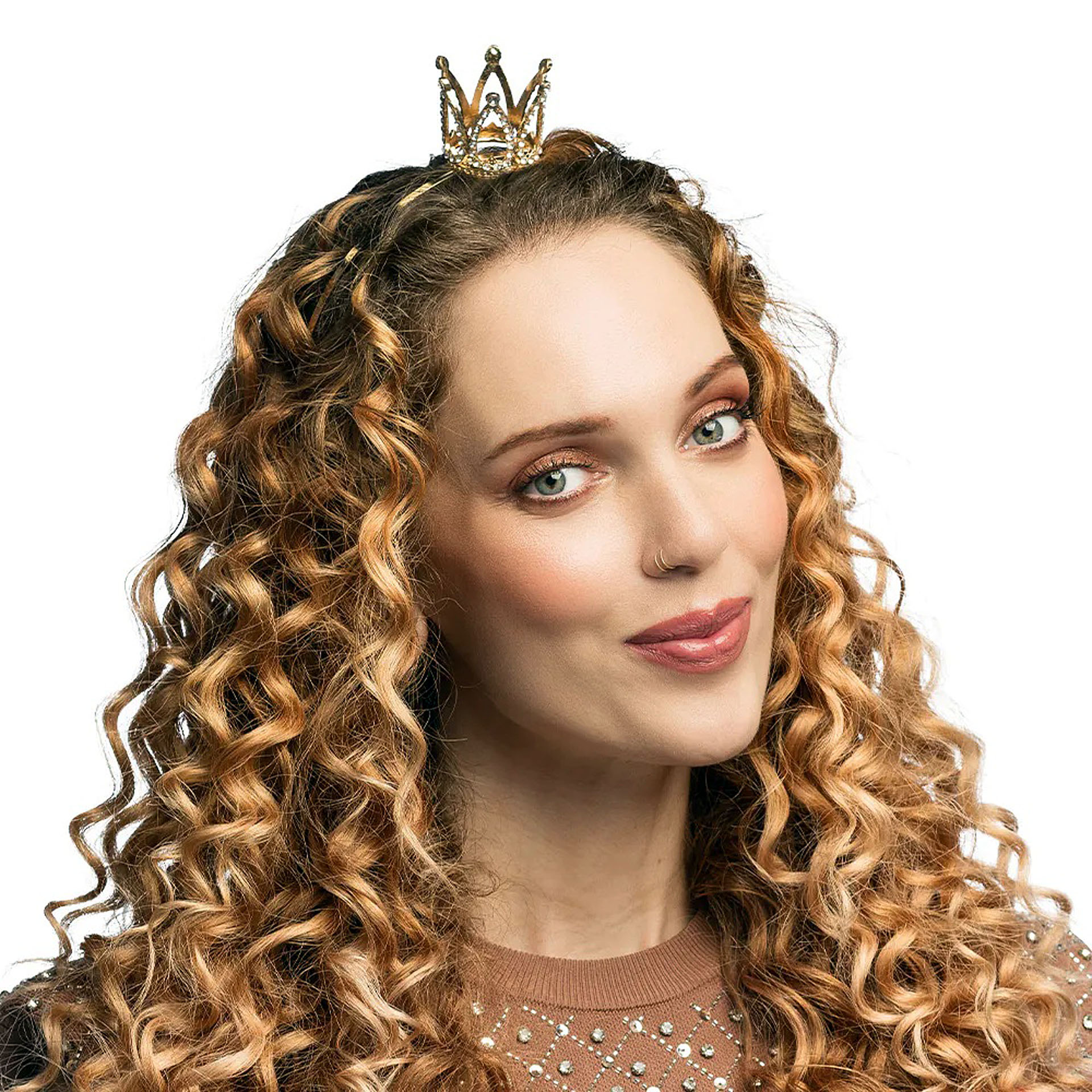 Bandolete Mini Coroa Metal Princesa