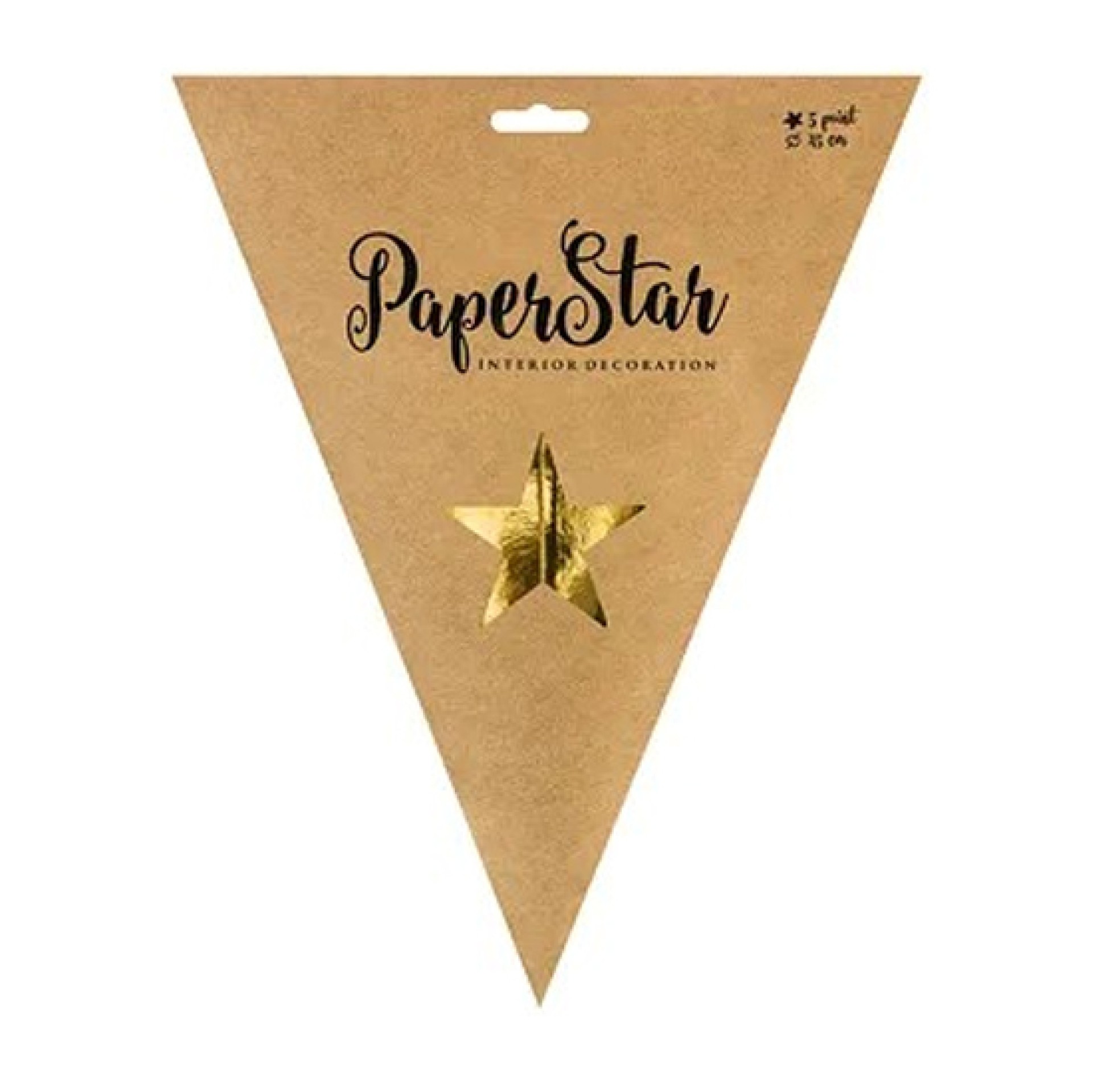 Estrela Dourada Natal 45cm