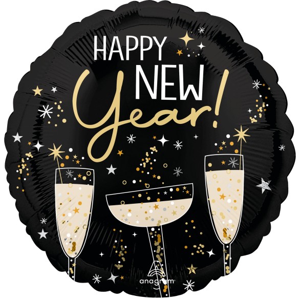 Balão Happy New Year Cheers