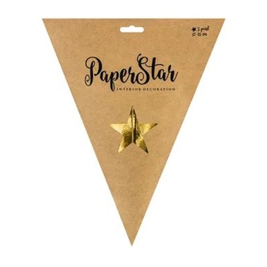 Estrela Dourada Natal 45cm