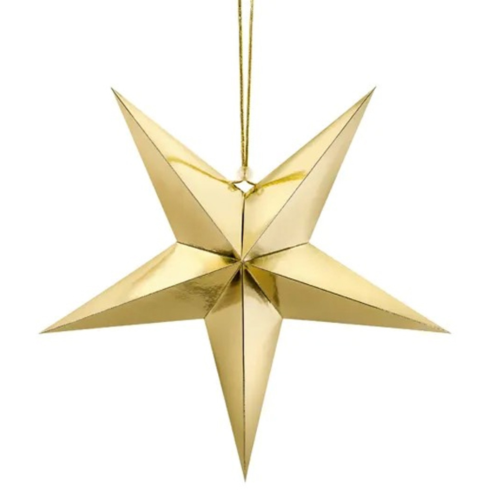 Estrela Dourada Natal 45cm