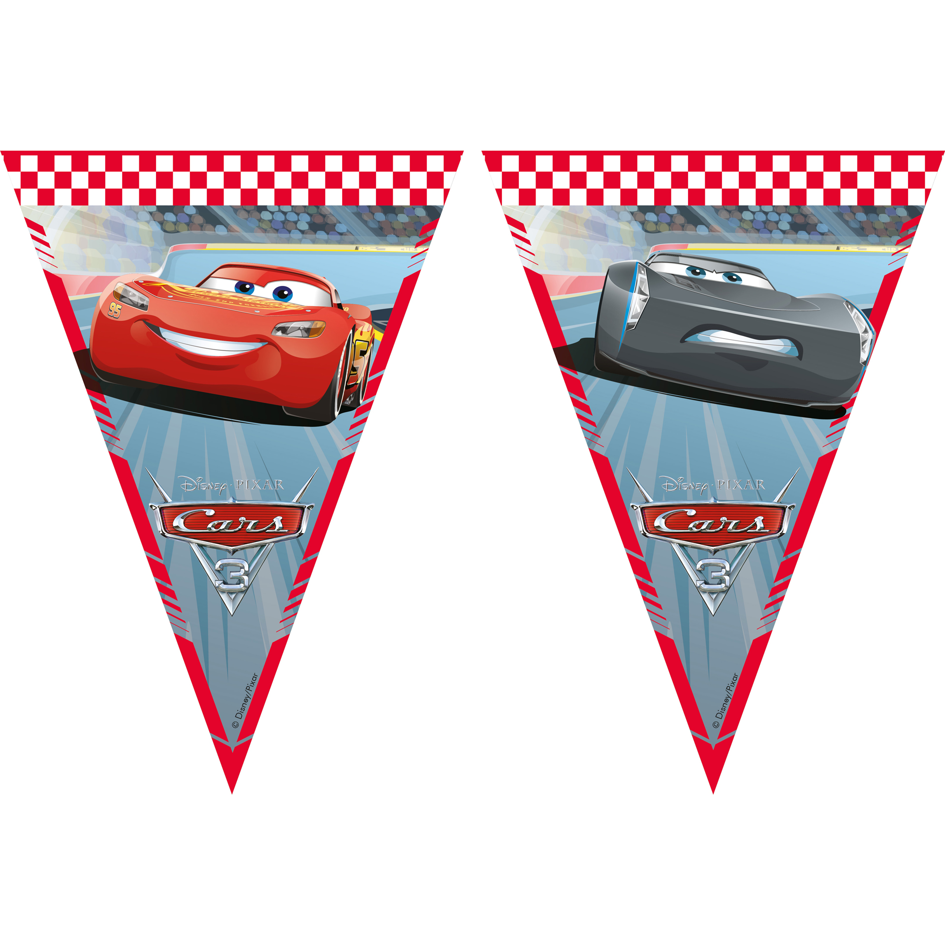 Bandeirolas Papel Cars