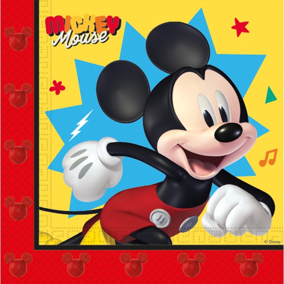 Guardanapos Mickey Jump 20 Unid