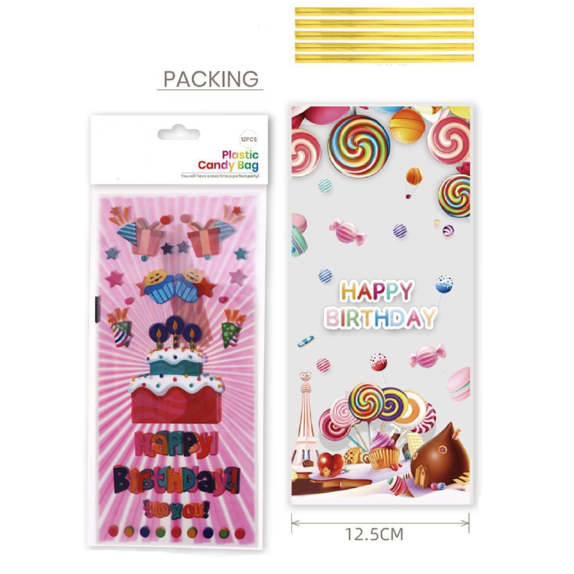 Sacos Doces Happy Birthday