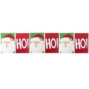 HO HO HO Bandeirolas Pai Natal
