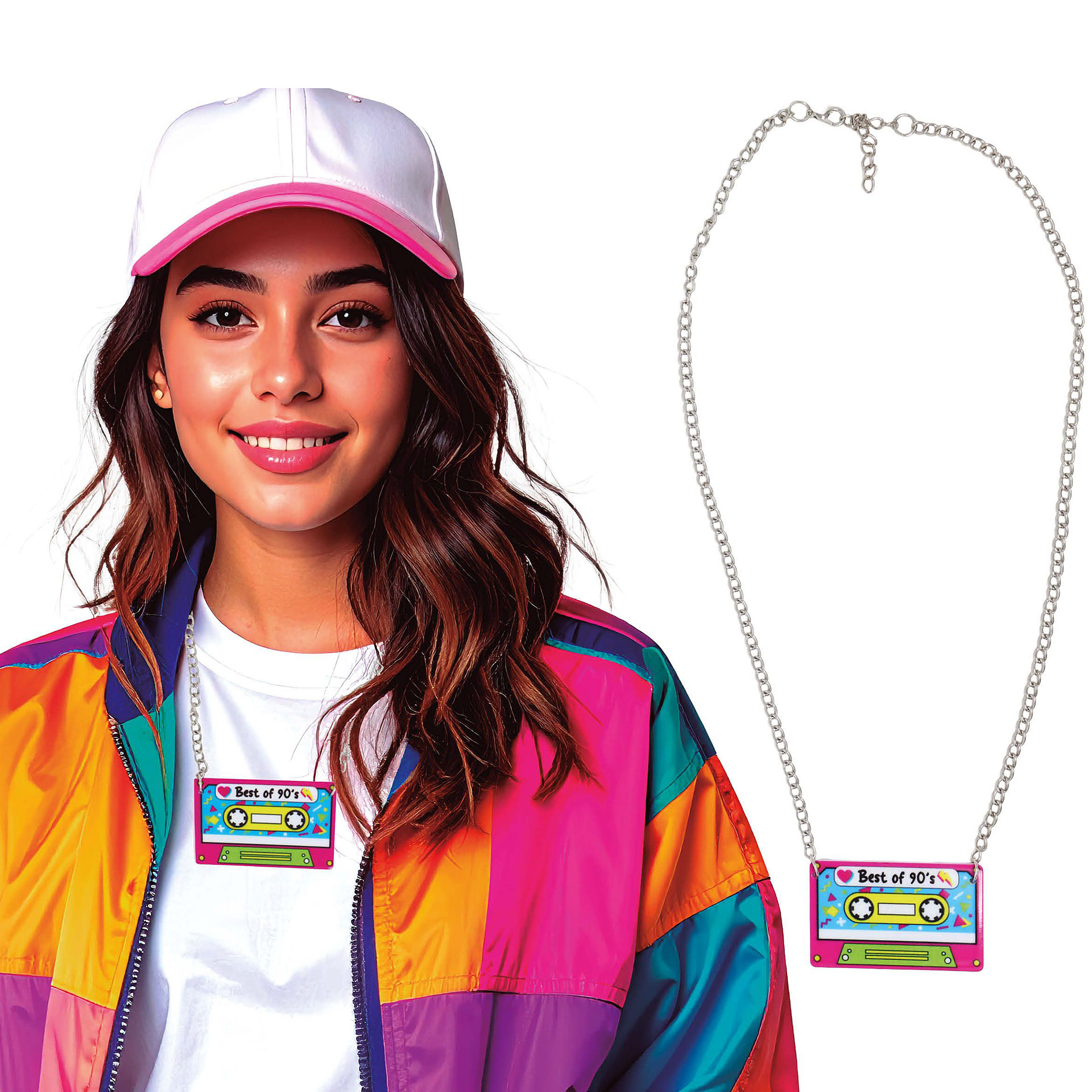 Colar 90s Cassete K7