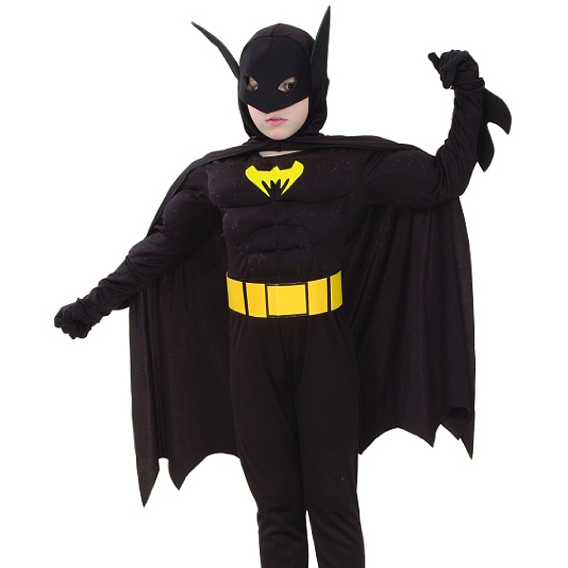 Fato Bat Kid Musculoso Infantil