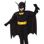 Fato Bat Kid Musculoso Infantil