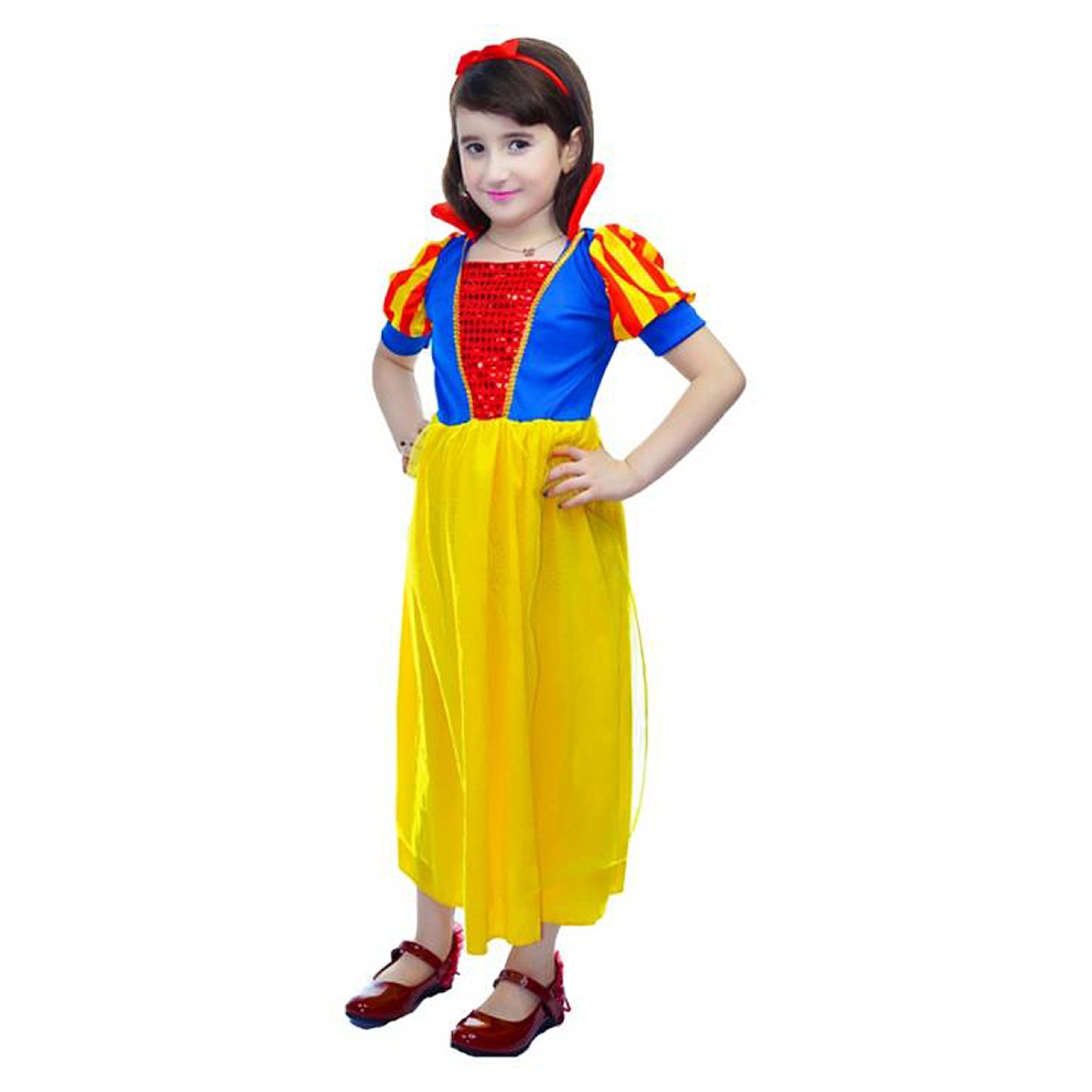 Fato Branca de Neve Economico menina