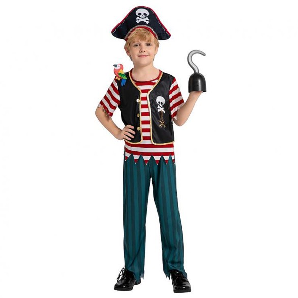 Fato Pirata Do Gancho Menino