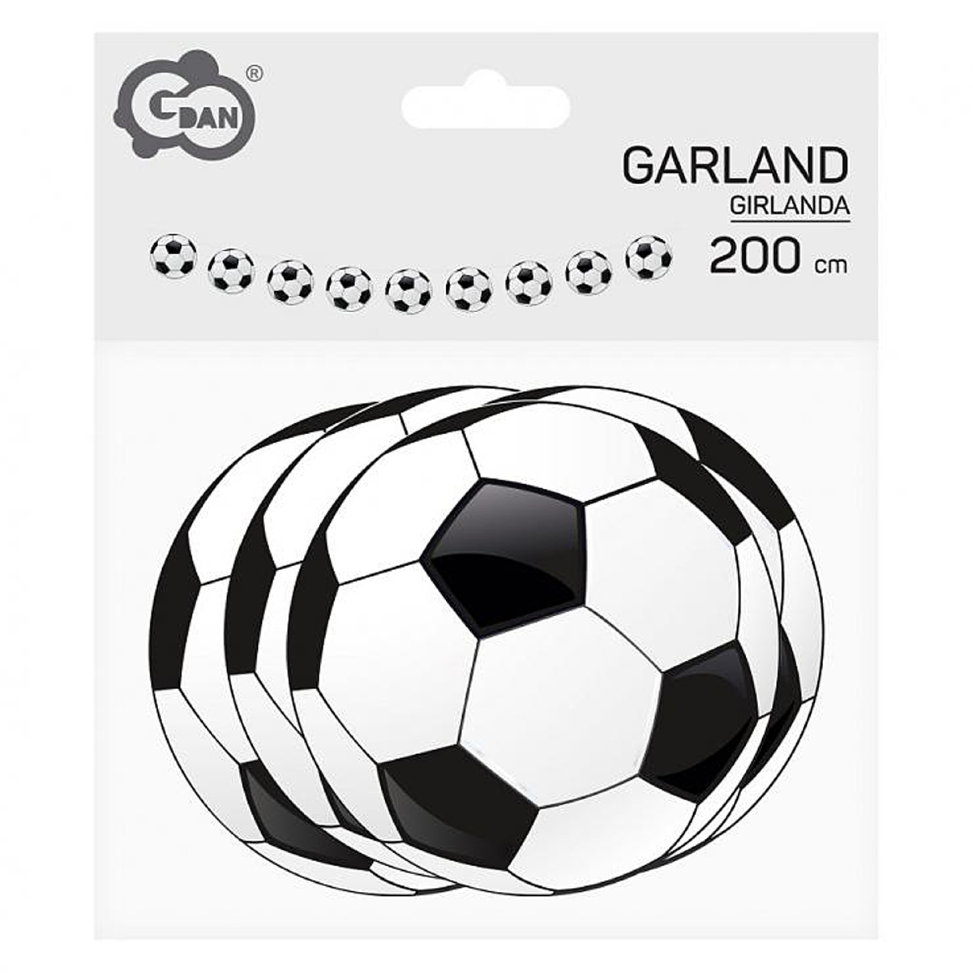 Grinalda Bolas Futebol 200CM