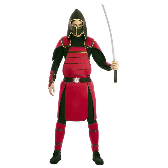 Fato Samurai Vermelho Homem