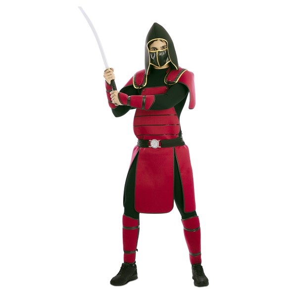 Fato Samurai Vermelho Homem