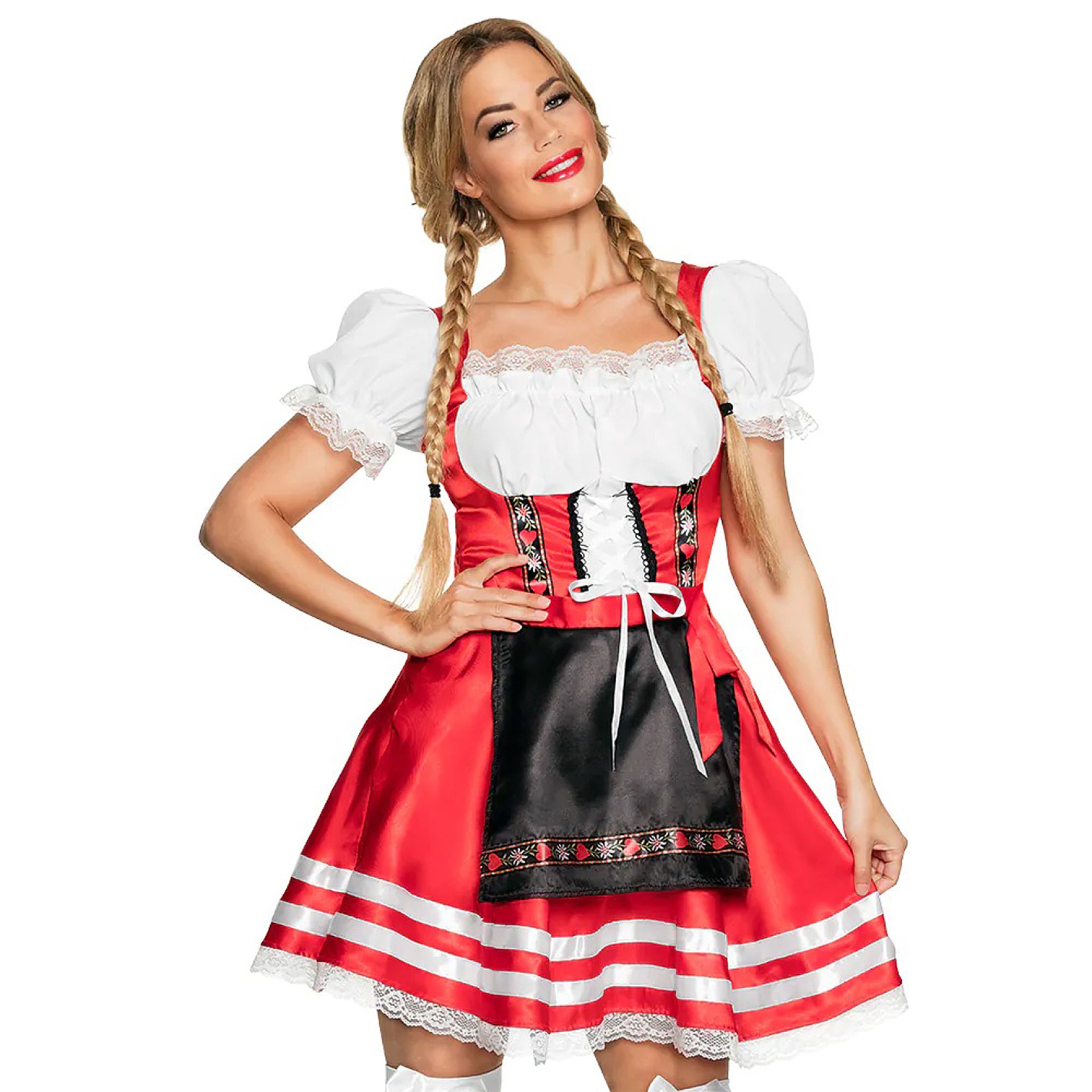 Fato Tirolesa Oktoberfest Vermelho