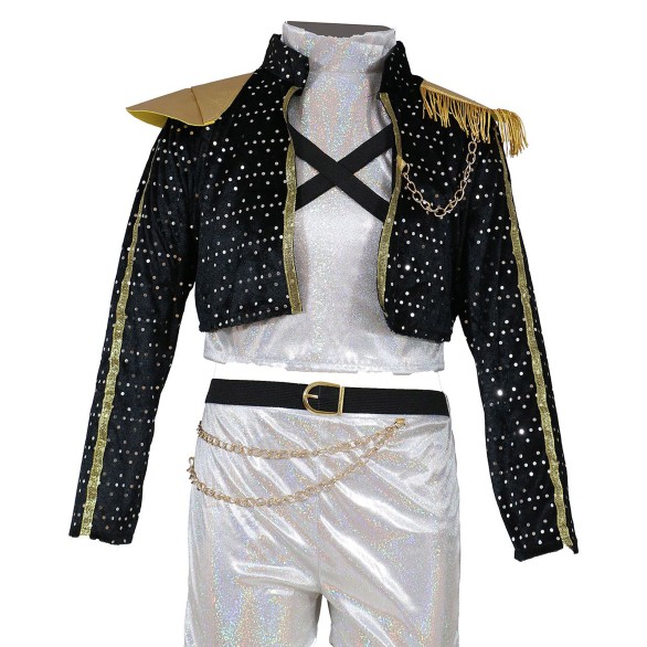 Fato K-Pop Rumi Golden Black Senhora