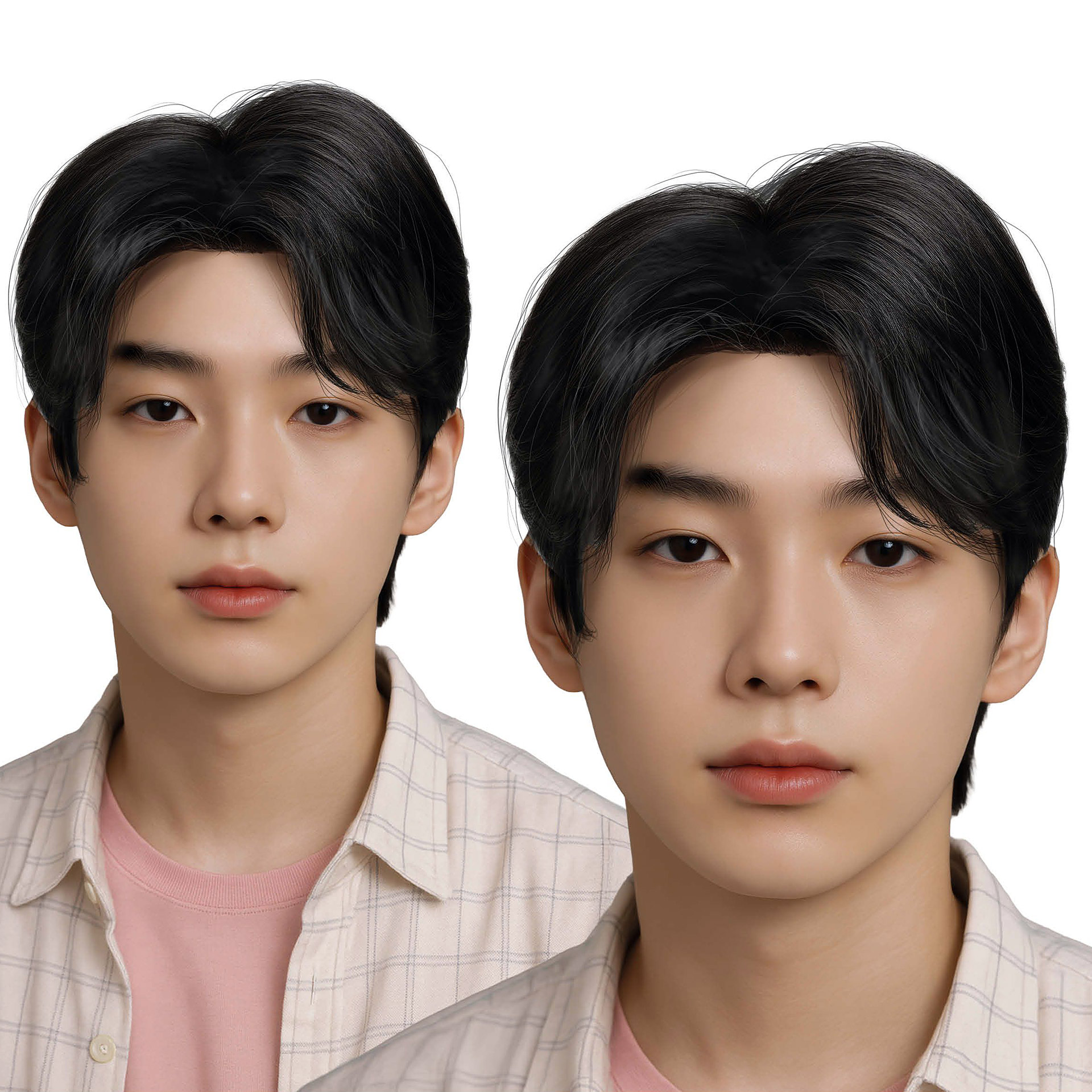 Peruca K-Pop Dark Rebel