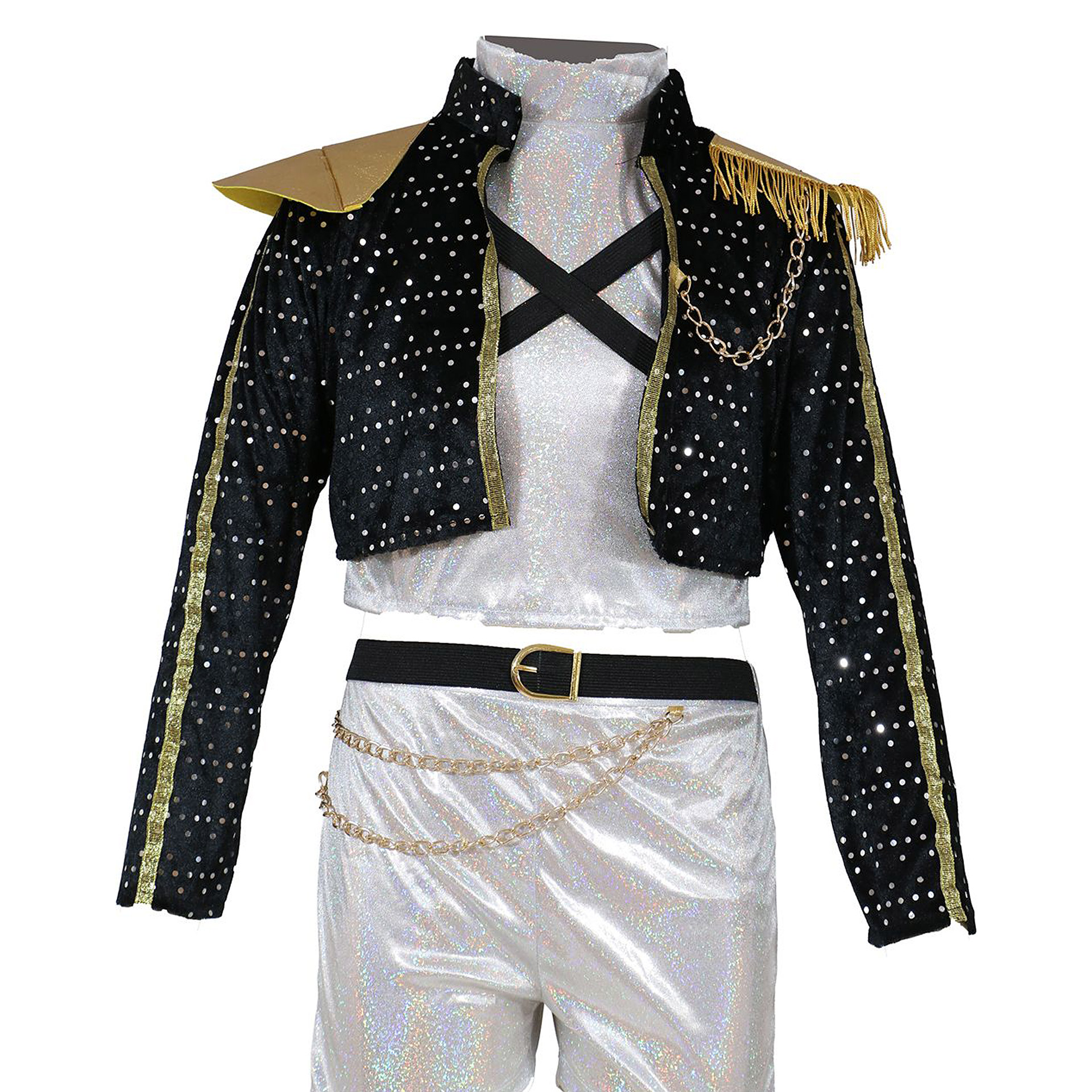 Fato K-Pop Rumi Golden Black Senhora