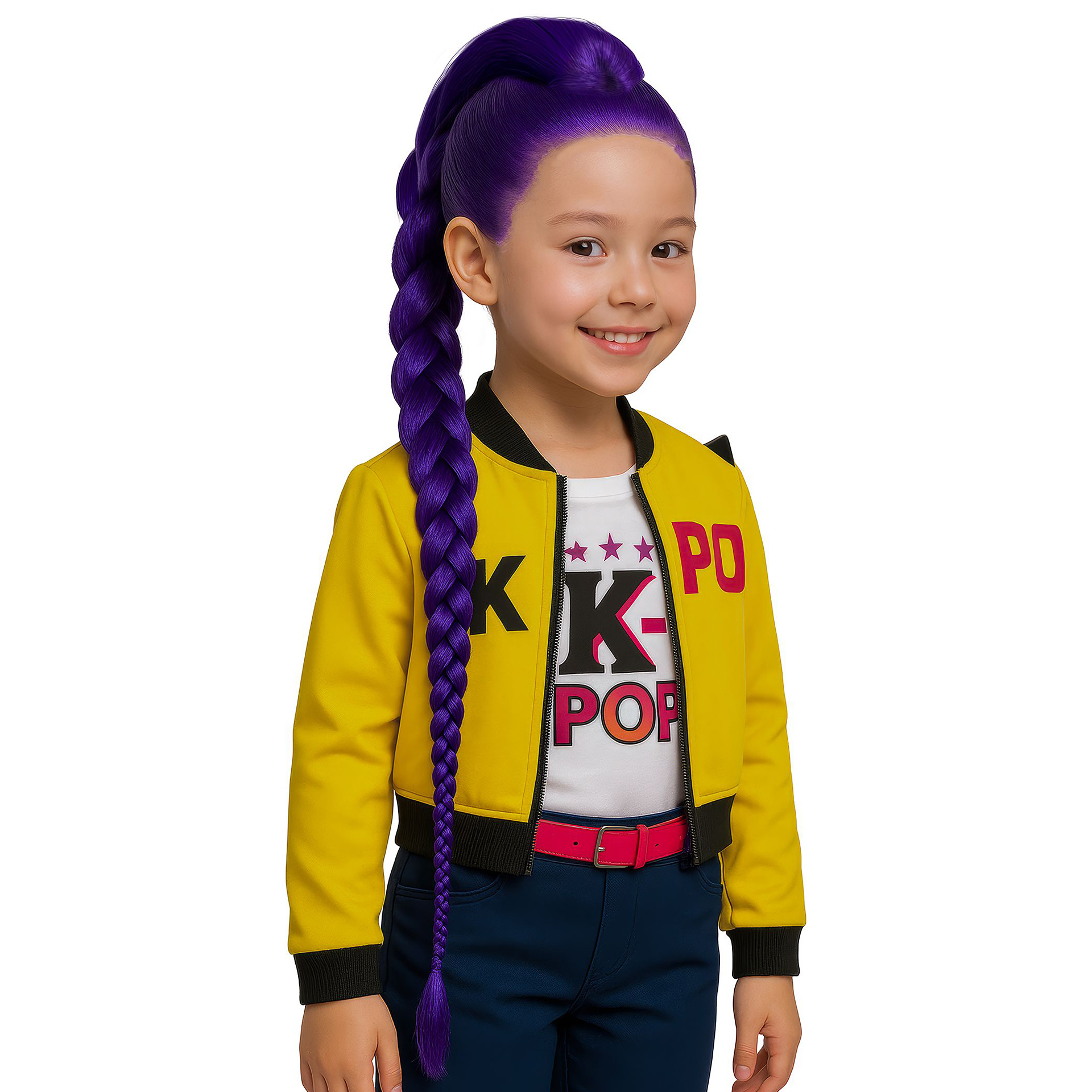 Peruca K-Pop Rumi Infantil