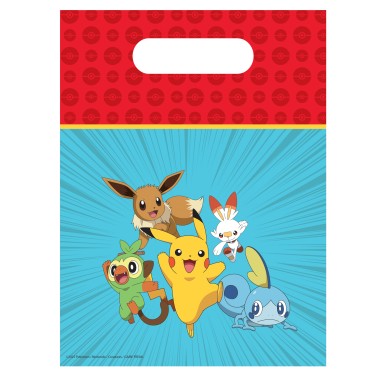 Sacos Doces Pikachu and Friends 6 Unid Sacos Doces Pikachu and Friends 6 Unid