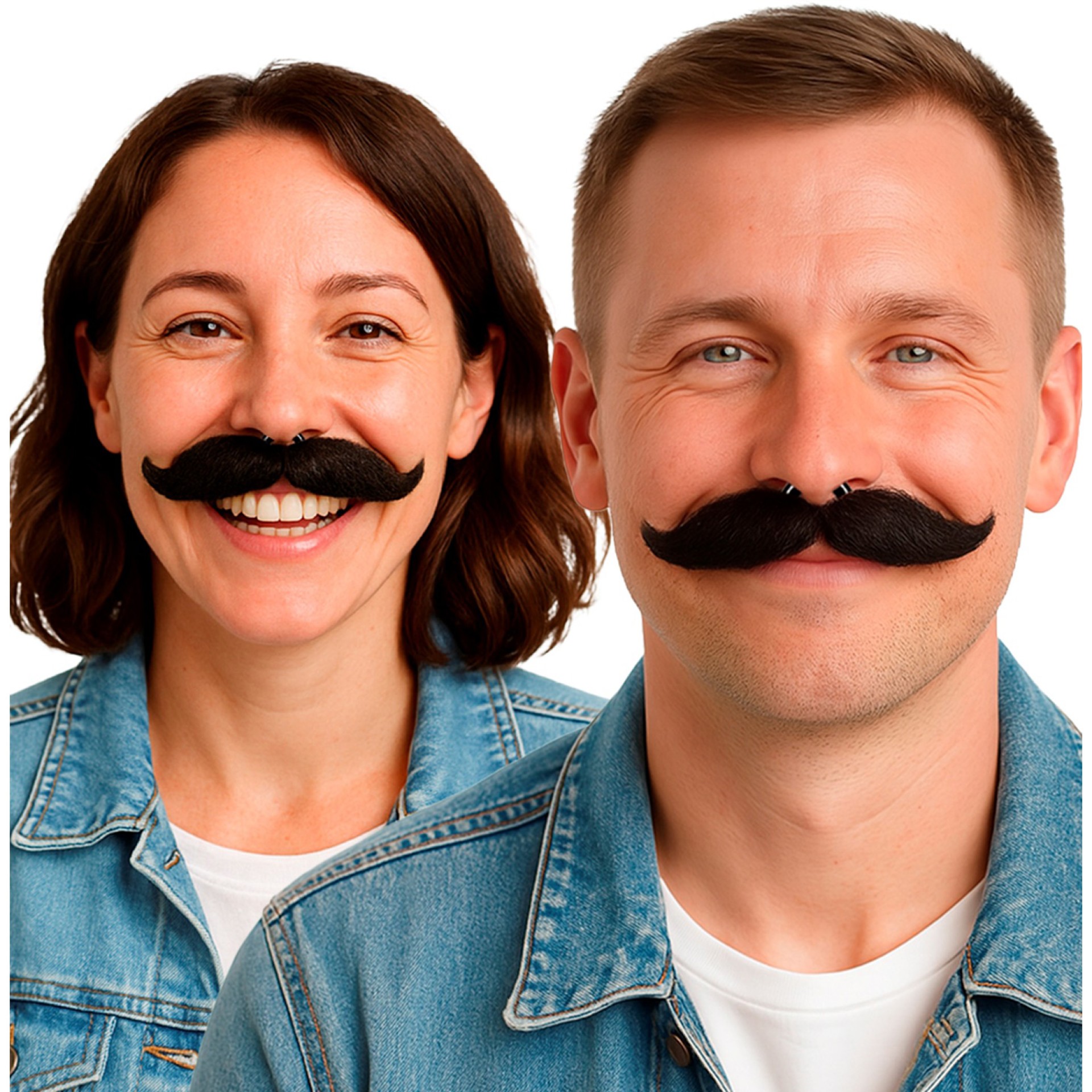 Bigode Moldável fixa ao nariz