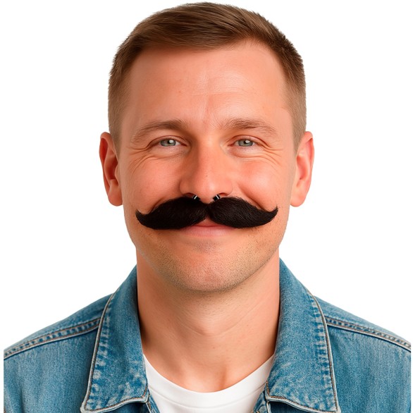 Bigode Mold�vel  fixa ao nariz