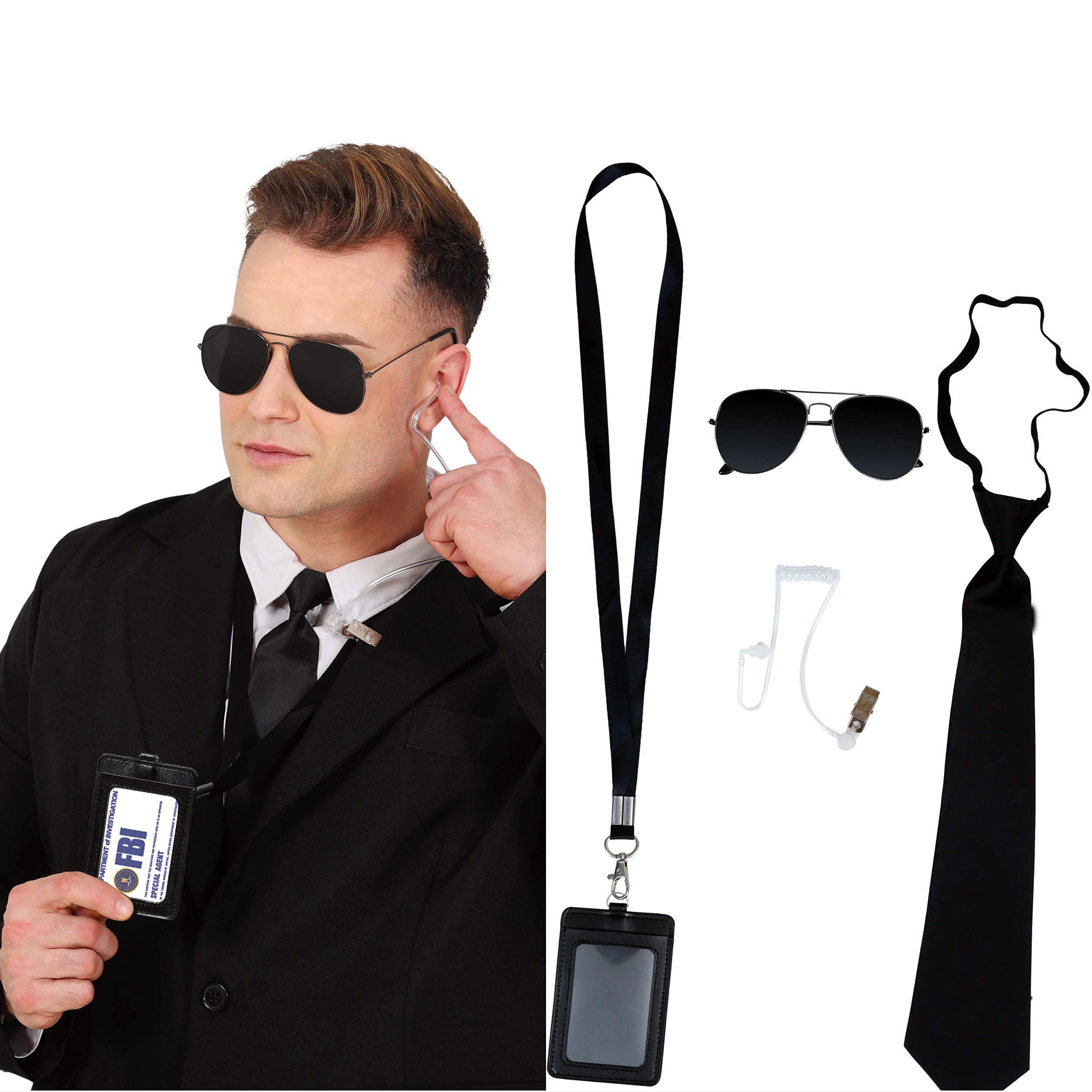 Kit Polícia FBI 4 Peças