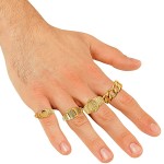 Anéis Dourados 4 Modelos