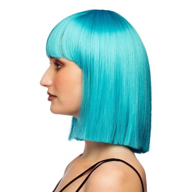 Peruca Dance Turquesa Qualidade Peruca Dance Turquesa Qualidade