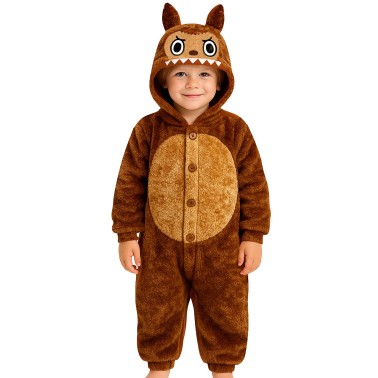 Fato Labubu Castanho Infantil