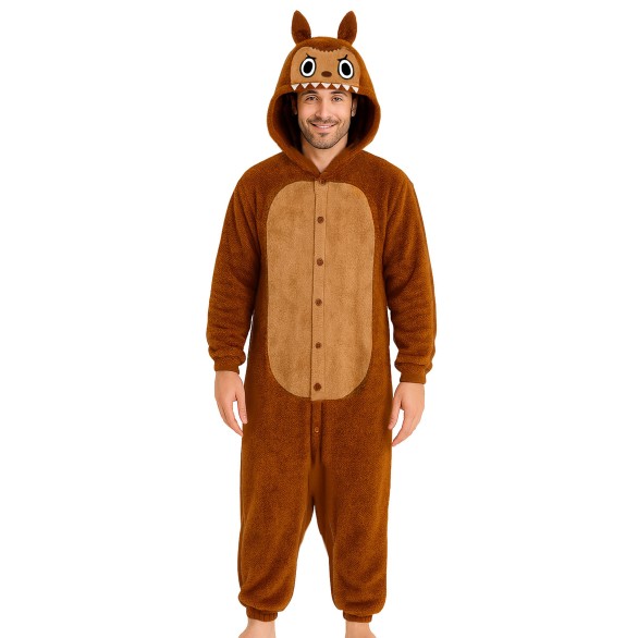 Fato Labubu Castanho Homem