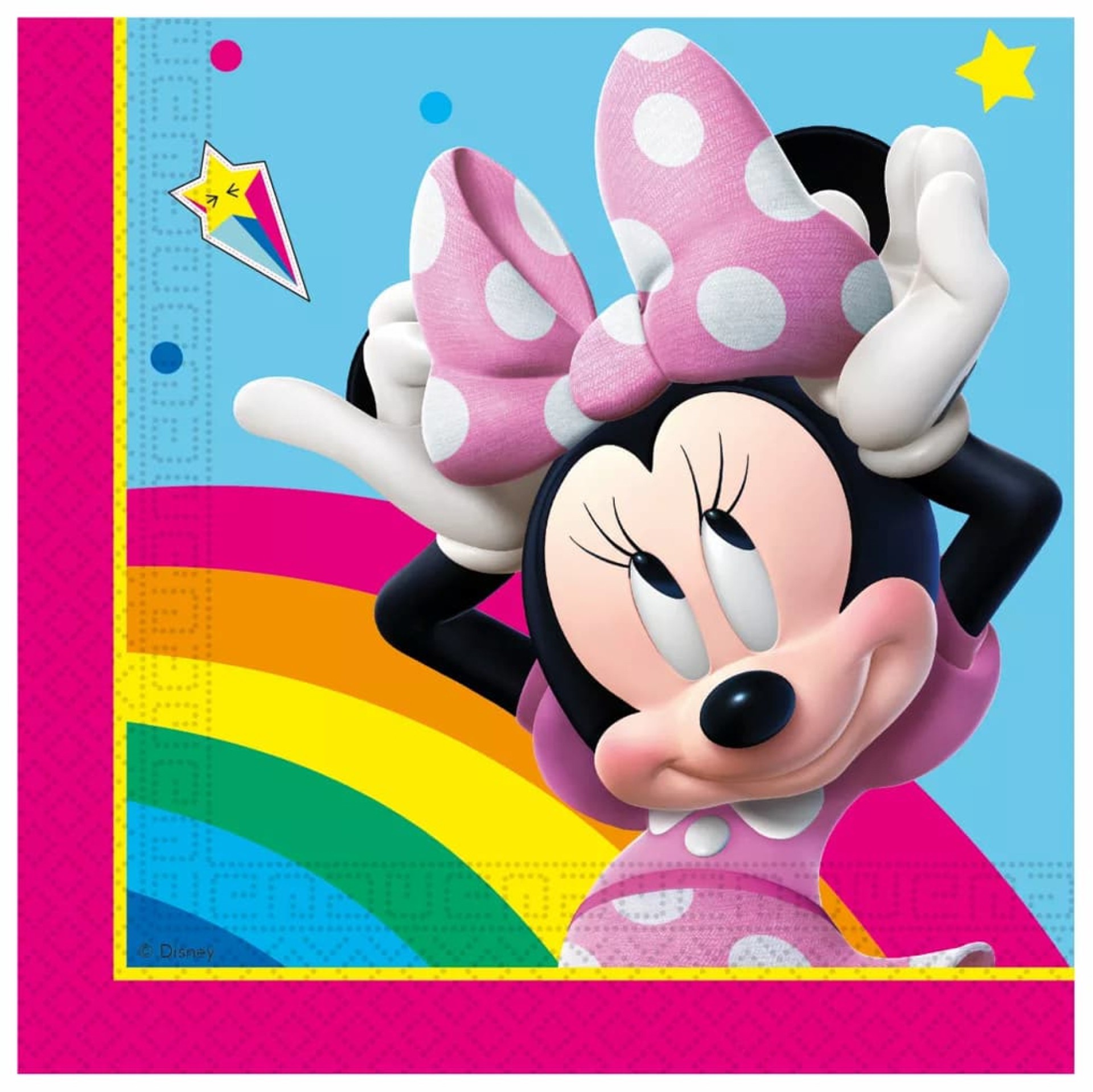 Guardanapos Minnie Rainbow 20 Unid