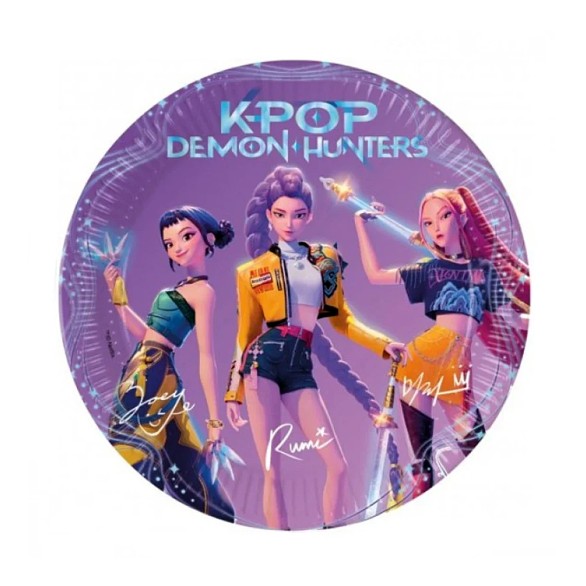 Pratos K-Pop Demon Hunters 8 Unid