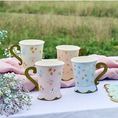 Copos Floral 8 Unid Copos Floral 8 Unid
