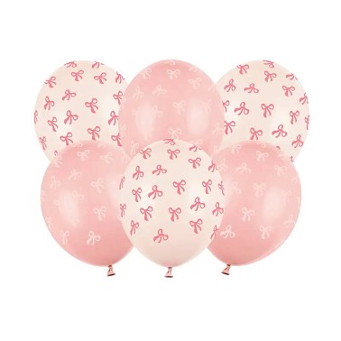 Bal�es La�os Rosa e Branco 6 Unid